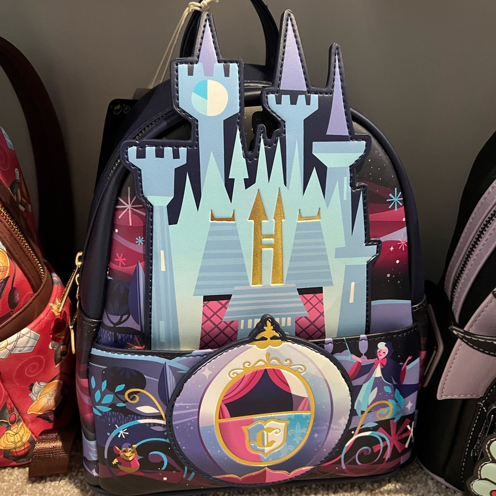NWT Cinderella castle Loungefly mini backpack